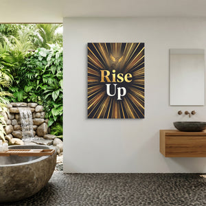 Phoenix Golden Rising — phoenix golden rising sq outdoor bathroom 1port flush print