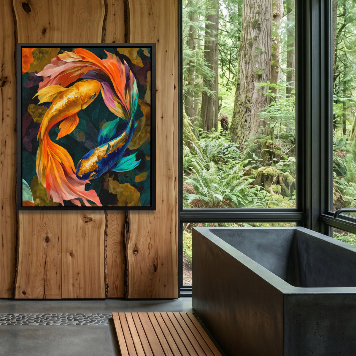 Phoenixes Circling Dance — Phoenixes Circling Dance Outdoor Bathroom Log Port 297