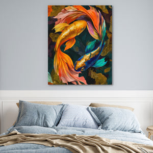 Phoenixes Circling Dance — Phoenixes Circling Dance Blue Bedroom 22