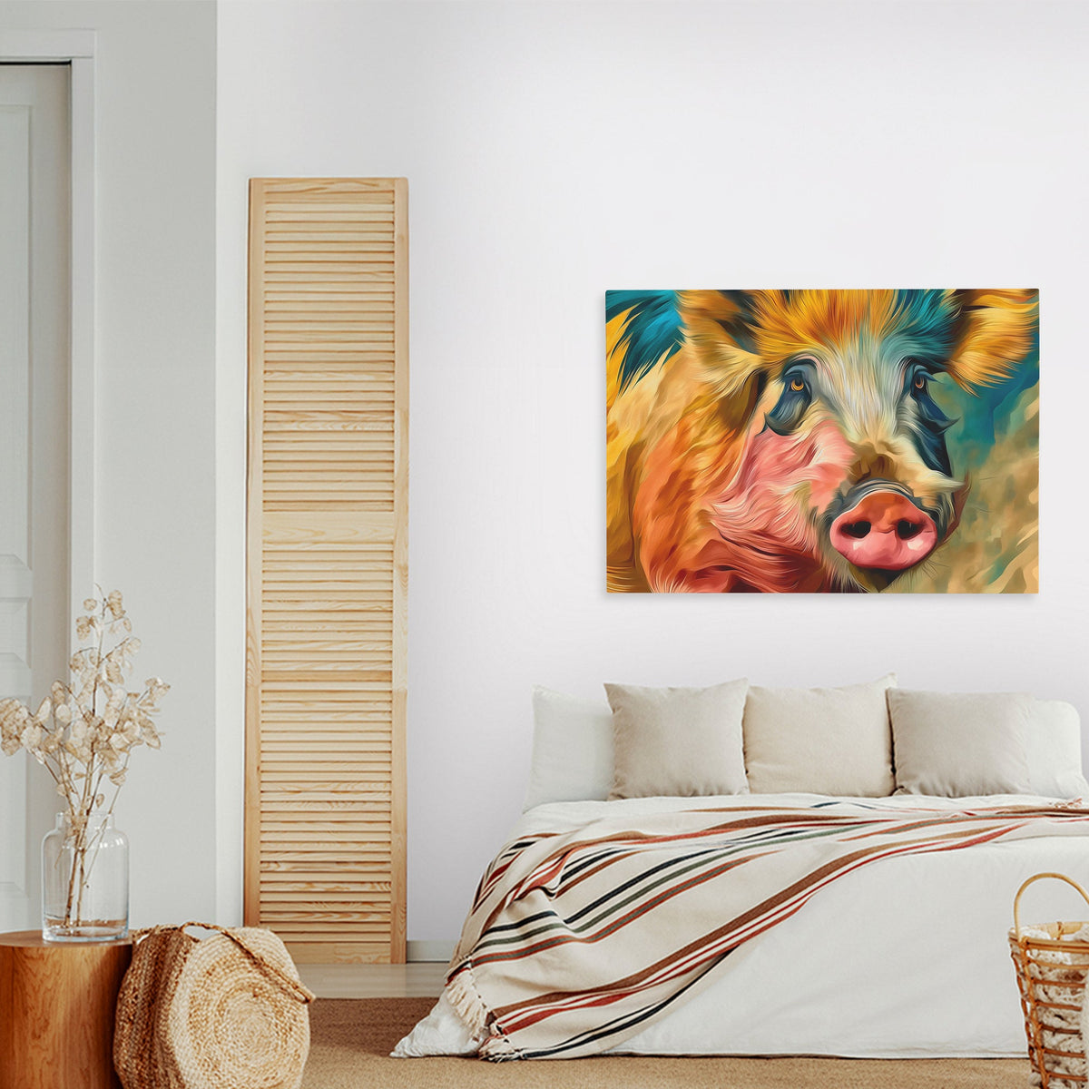 Pig's Windswept Glory - Luxury Wall Art