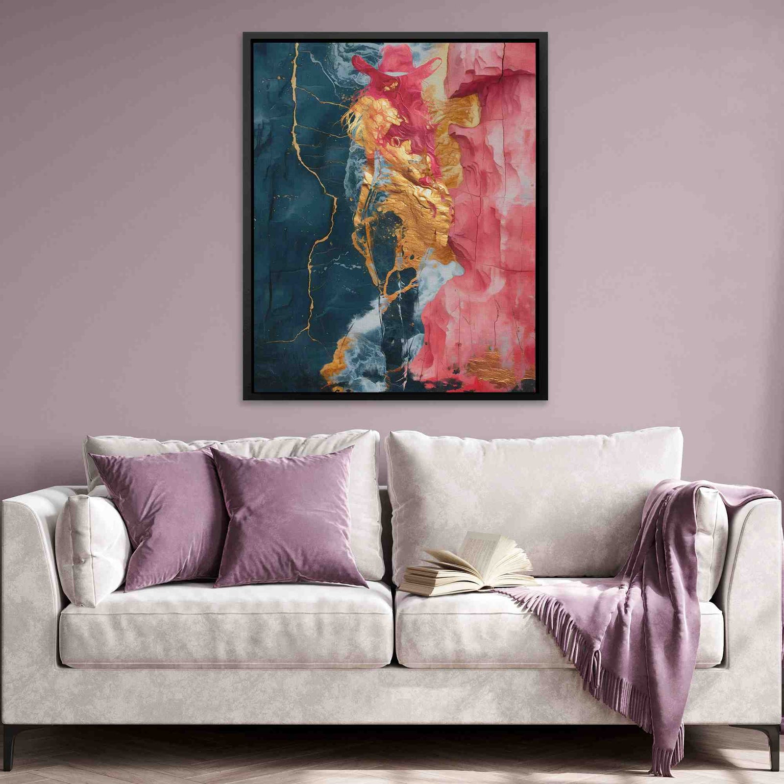 Pink Cowgirl - Luxury Wall Art