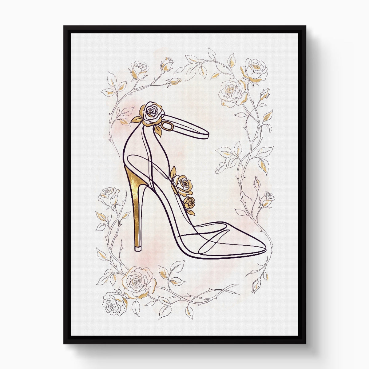 Pink Floral Fashion 4-Piece Set - Luxury Wall Art