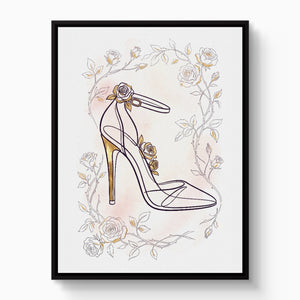 Pink Floral Fashion 4-Piece Set - Luxury Wall Art