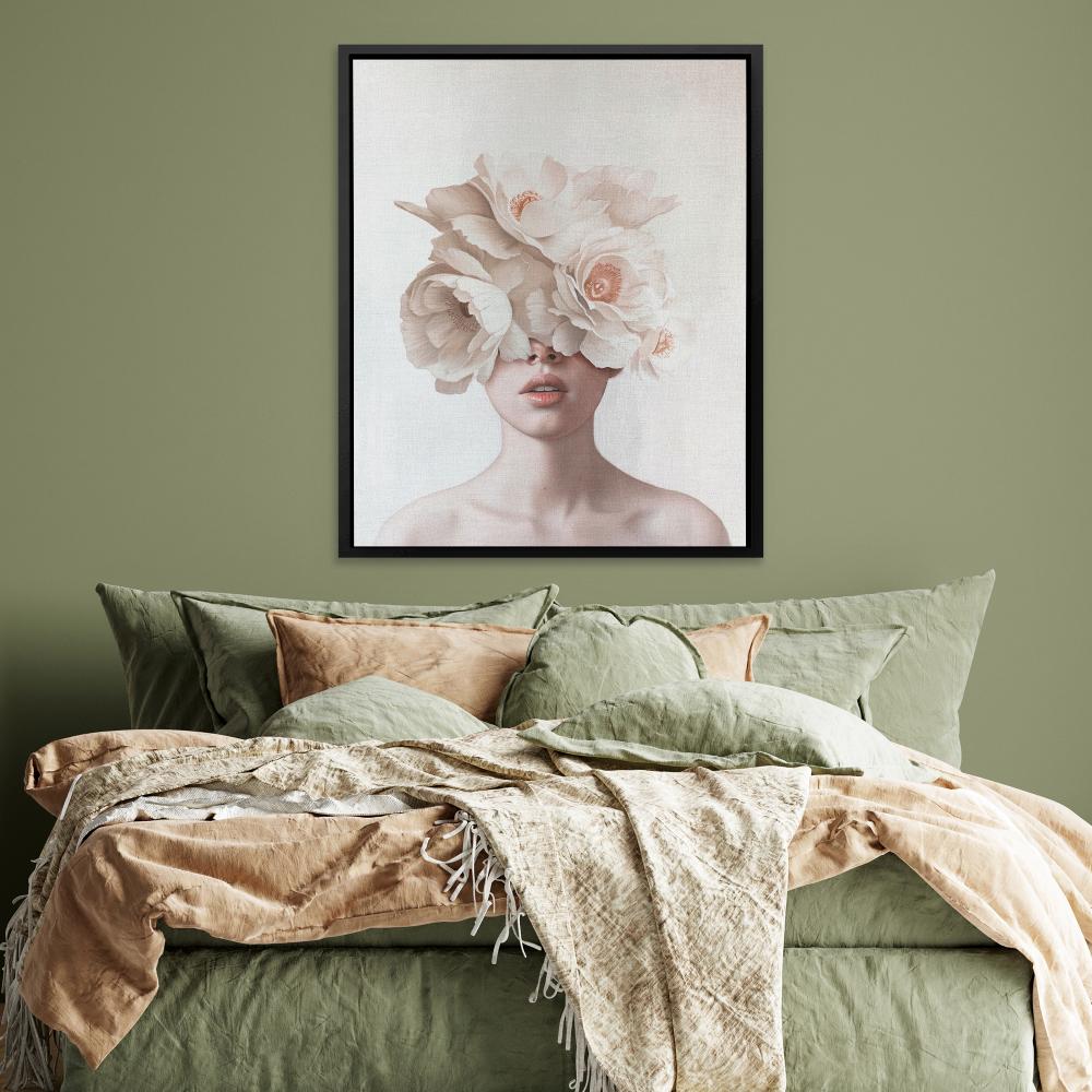 Pink Flower Lady - Luxury Wall Art