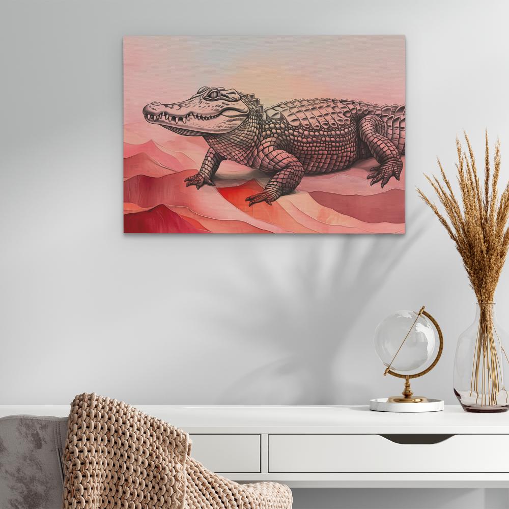 Pink Gator - Luxury Wall Art