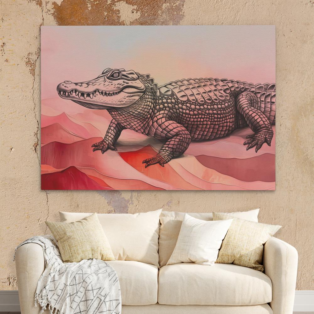 Pink Gator - Luxury Wall Art