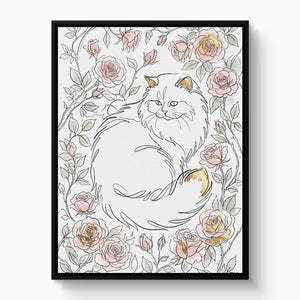 Pink Golden Roses 4-Piece Set - Luxury Wall Art