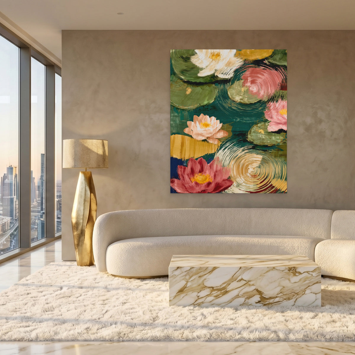 Pink Lotus Ripple — Pink Lotus Ripple White Gold Lux Port 283