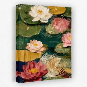 Pink Lotus Ripple — Pink Lotus Ripple Portrait   Side View   Mirror 235
