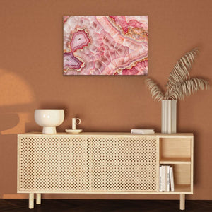 Pink Mineral Mosaic - Luxury Wall Art