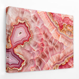 Pink Mineral Mosaic - Luxury Wall Art