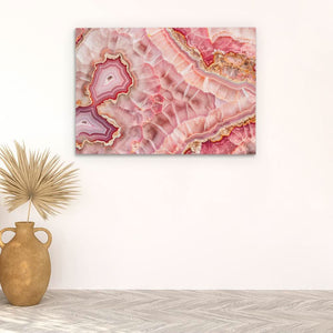 Pink Mineral Mosaic - Luxury Wall Art