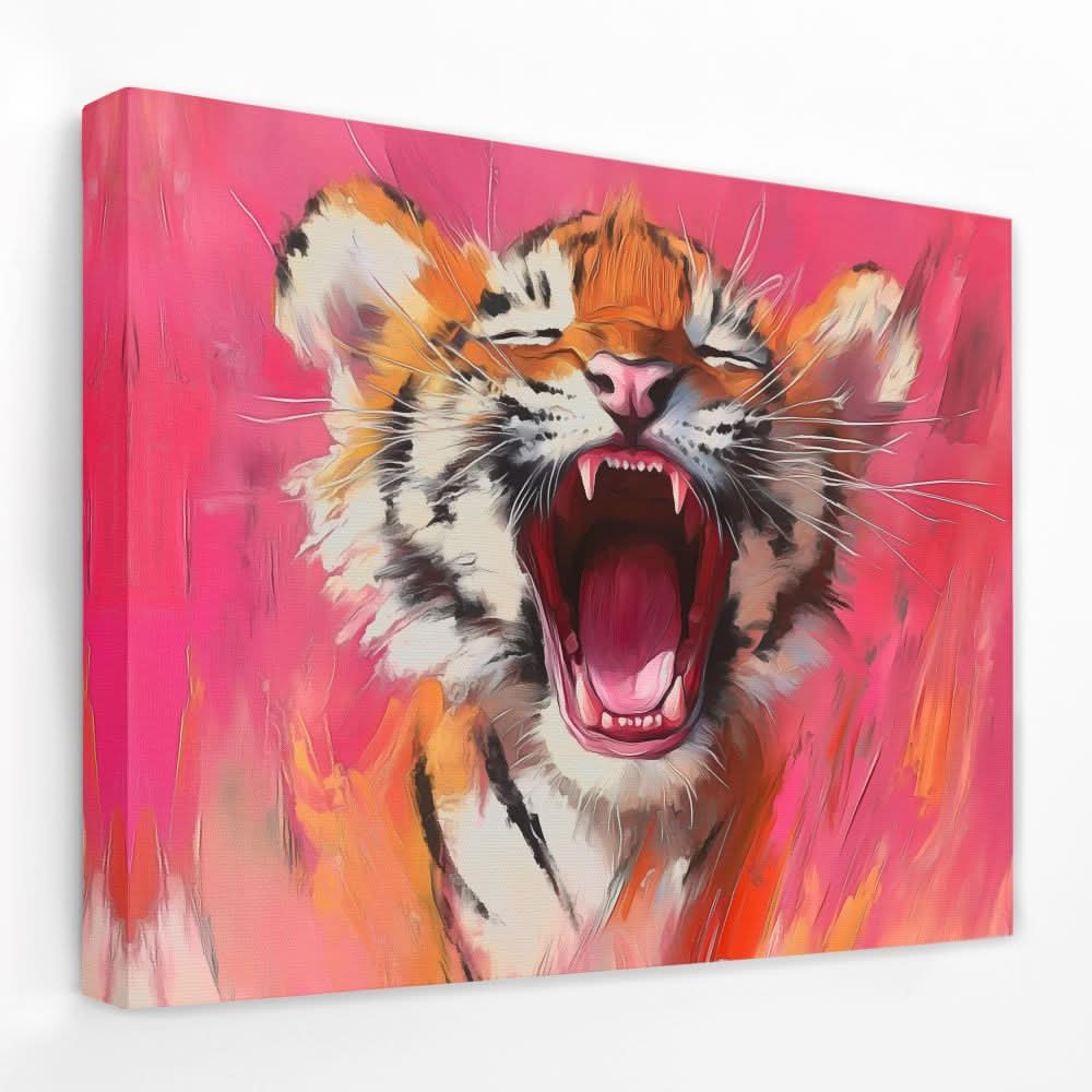 Pink Pride - Animals Canvas Wall Art