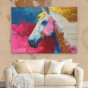 Pink Racing Horse - Luxury Wall Art