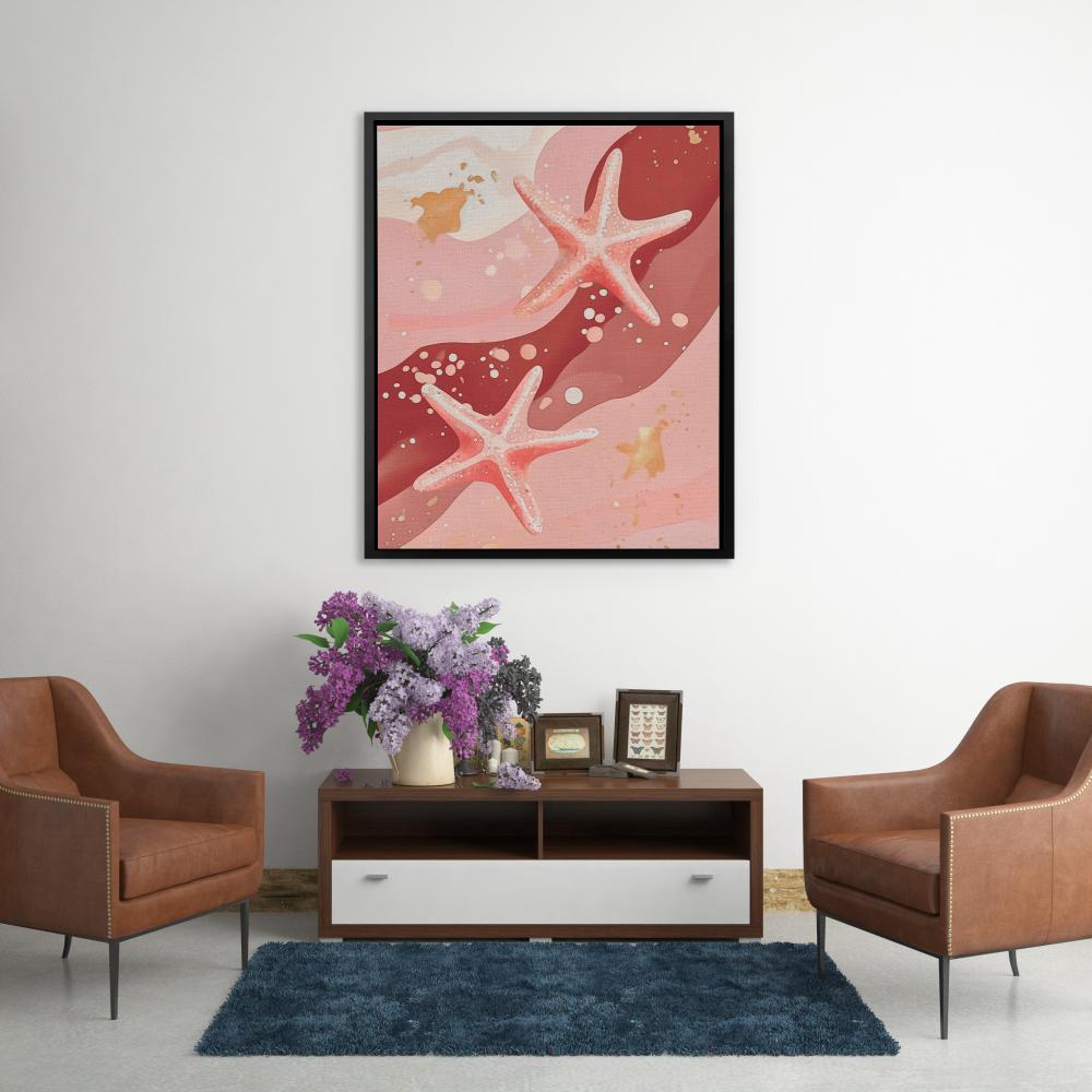 Pink Starfish - Luxury Wall Art
