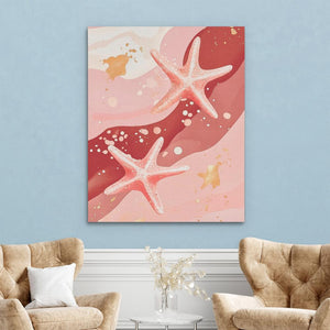 Pink Starfish - Luxury Wall Art