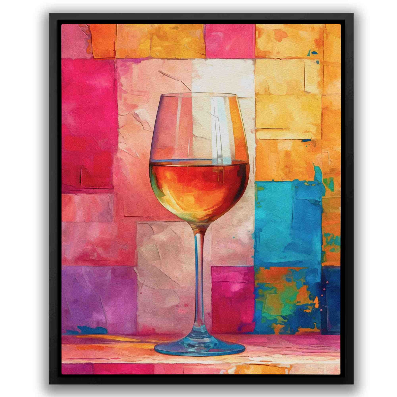 Pink Wine Wall - Luxury Wall Art