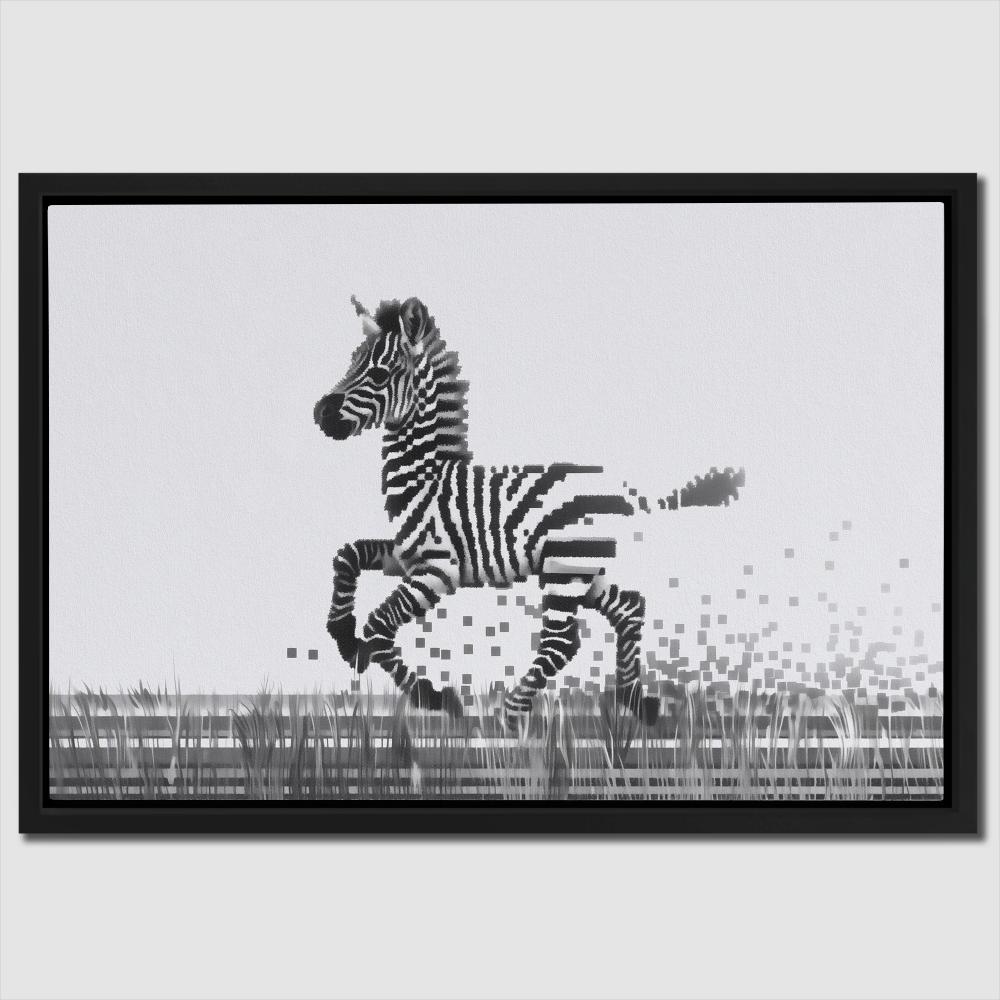 Pixel Zebra - Luxury Wall Art