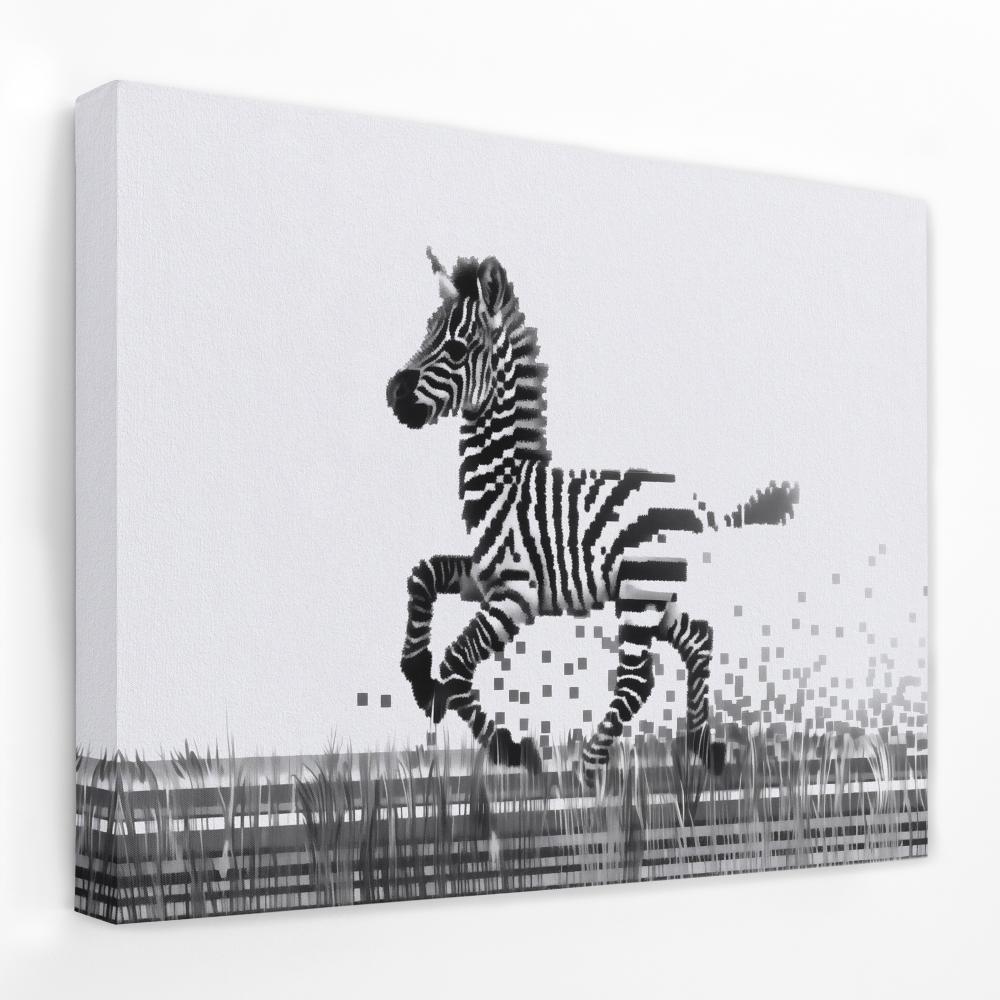 Pixel Zebra - Luxury Wall Art