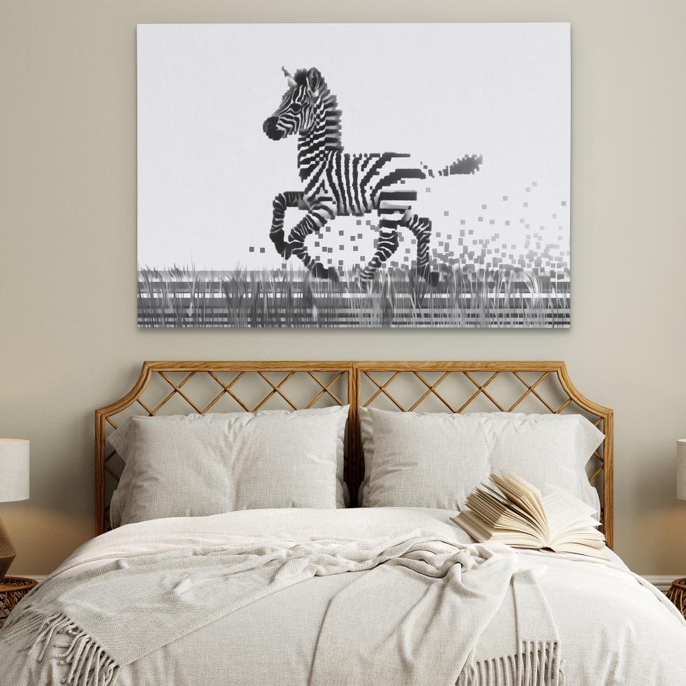 Pixel Zebra - Luxury Wall Art