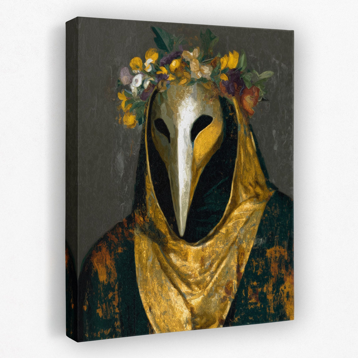 Plague Doctor in Bloom - Luxury Wall Art