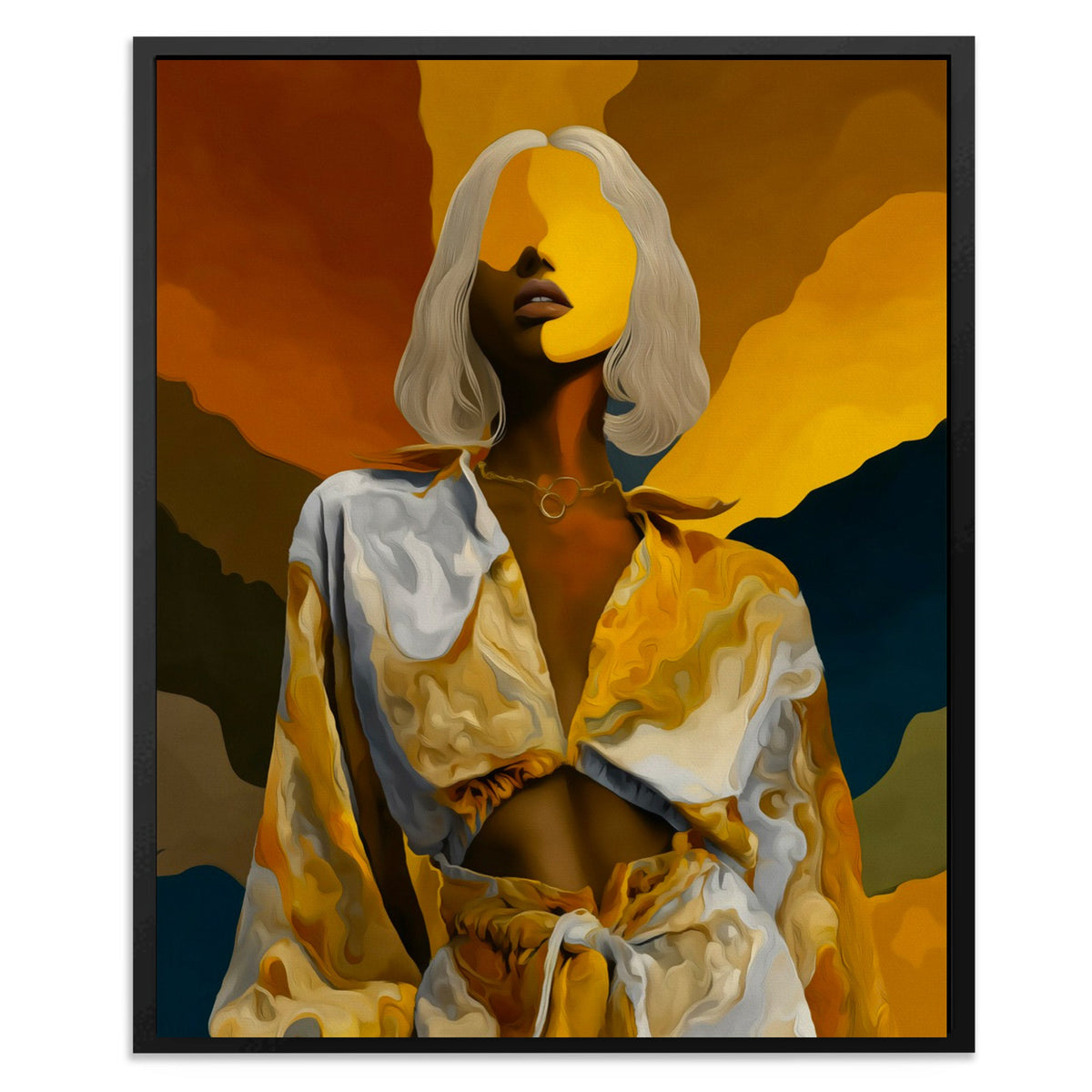 Platinum Reverie Portrait - Luxury Wall Art