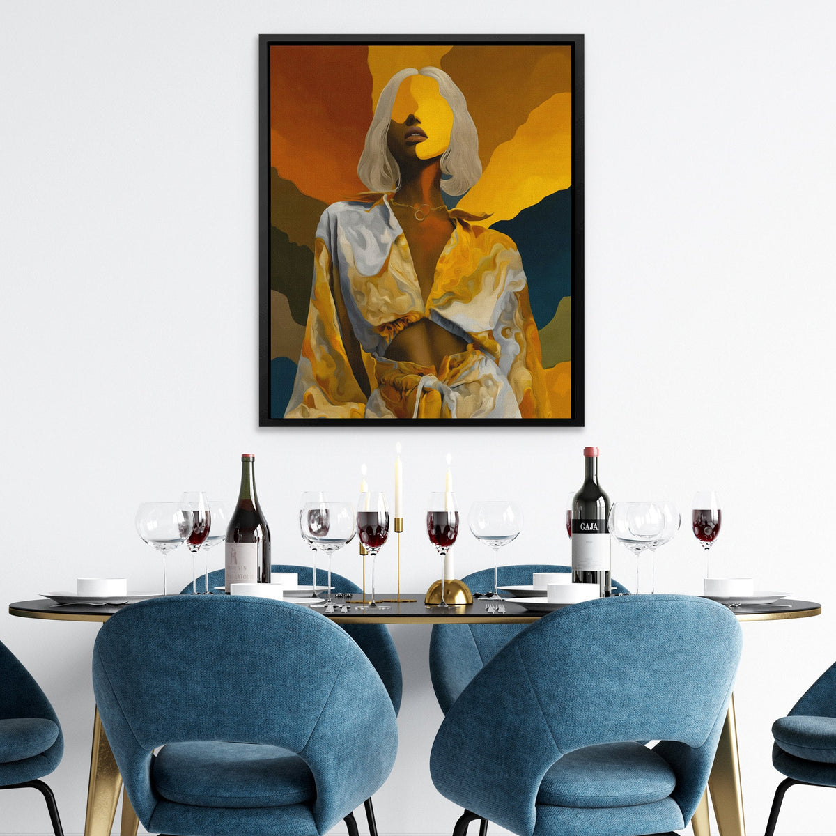 Platinum Reverie Portrait - Luxury Wall Art