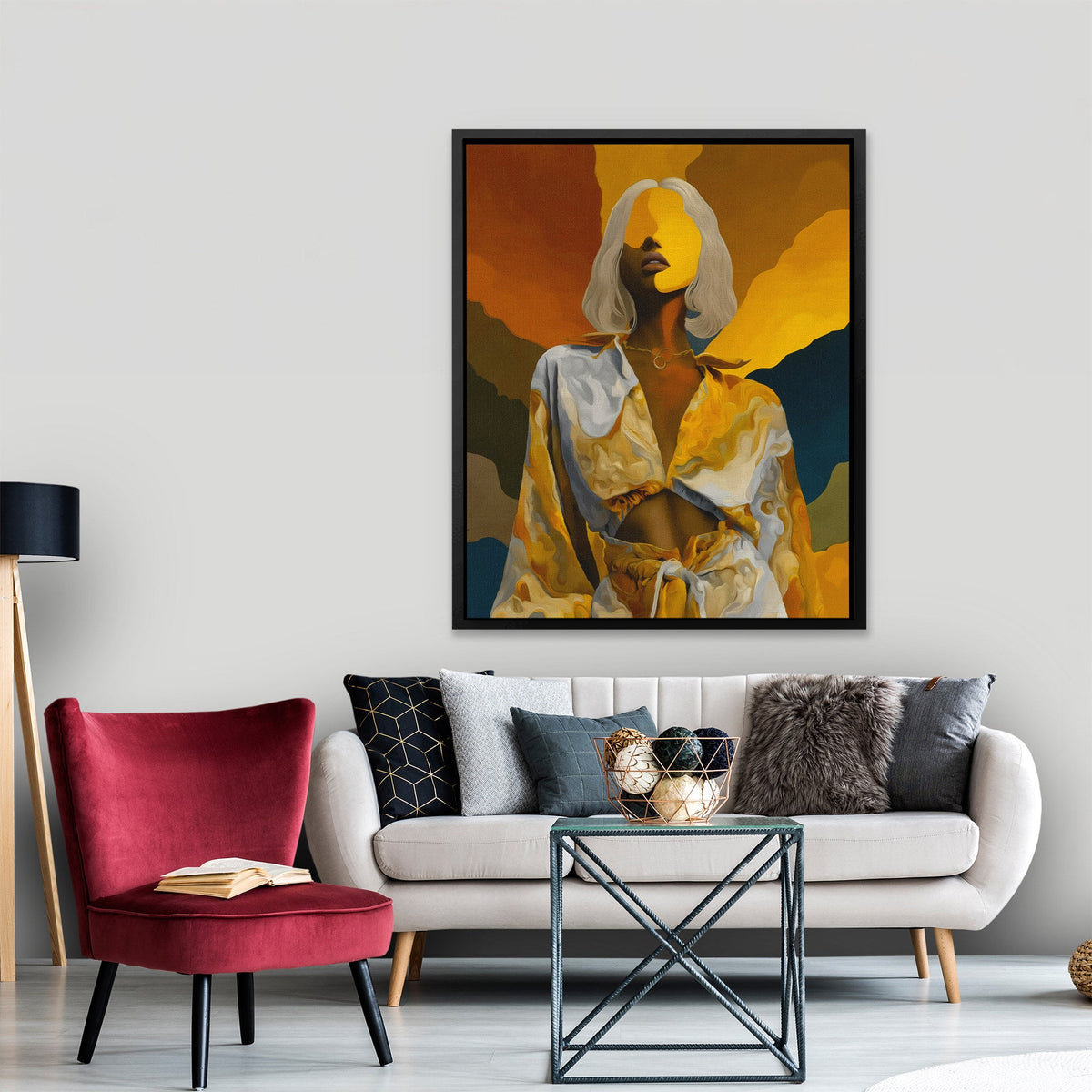 Platinum Reverie Portrait - Luxury Wall Art