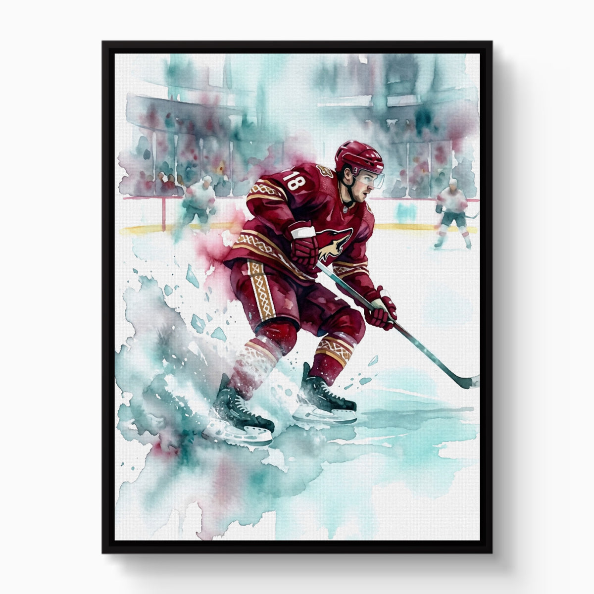 Player's Red Dash — player's red dash white studio framed black