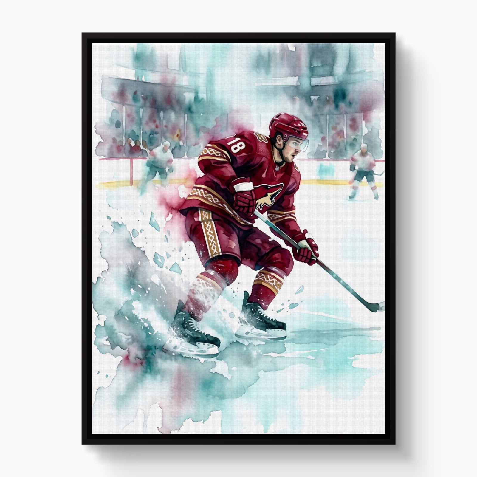 Player's Red Dash — player's red dash white studio framed black