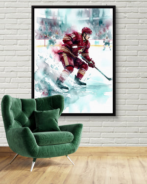 Player's Red Dash — player's red dash psd white brick green chair 1port framed black