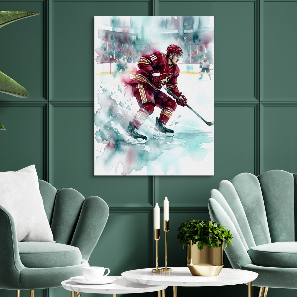 Player's Red Dash — player's red dash sq green luxury rom 1port flush print