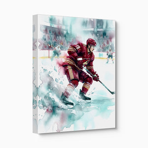 Player's Red Dash — player's red dash angled flush print