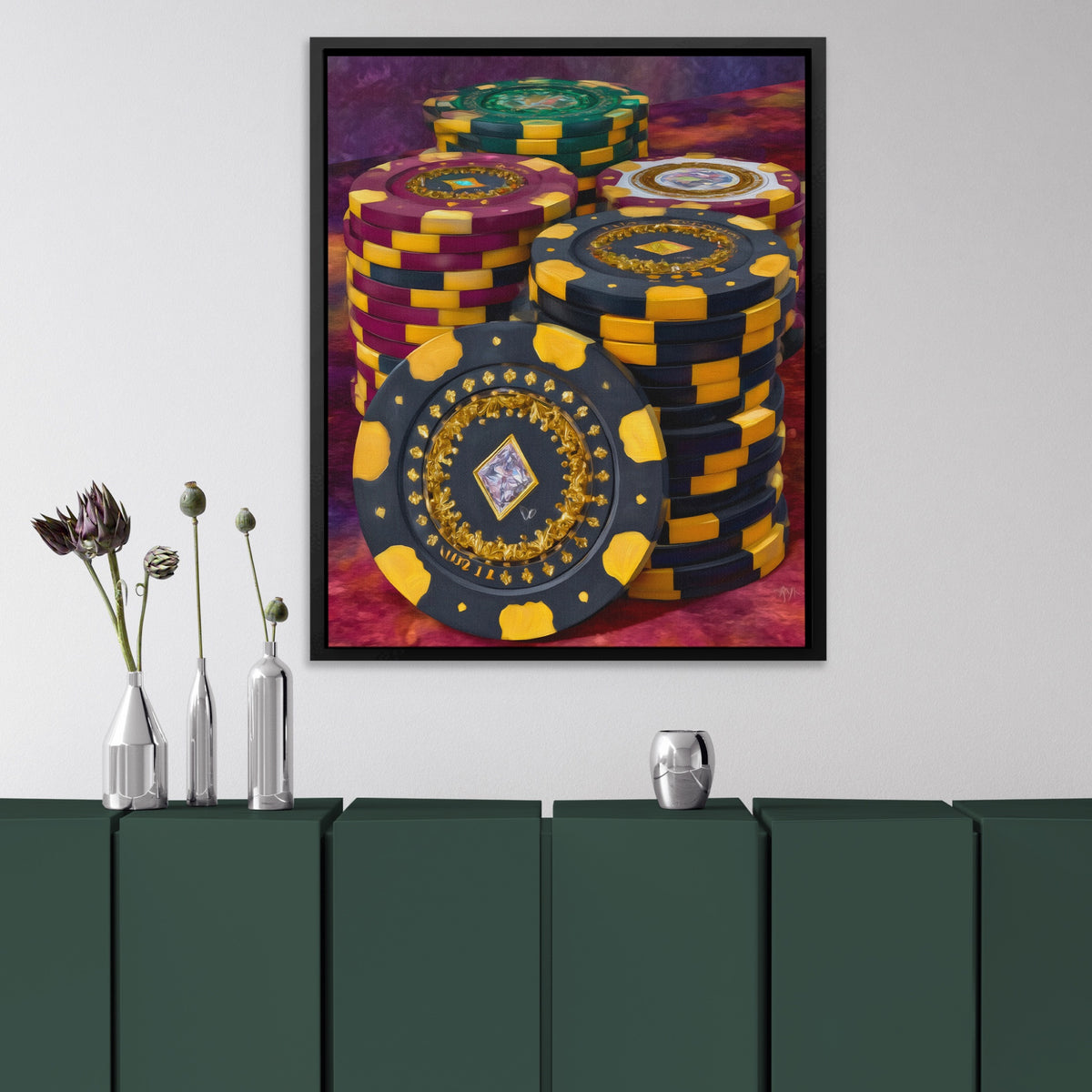 Poker Chips Luxury — Poker Chips Luxury Luxury Interior V3 Green 92