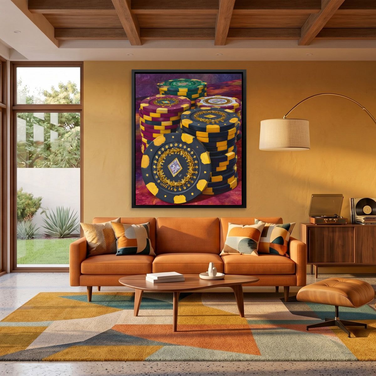 Poker Chips Luxury — Poker Chips Luxury Orange Room Port 140
