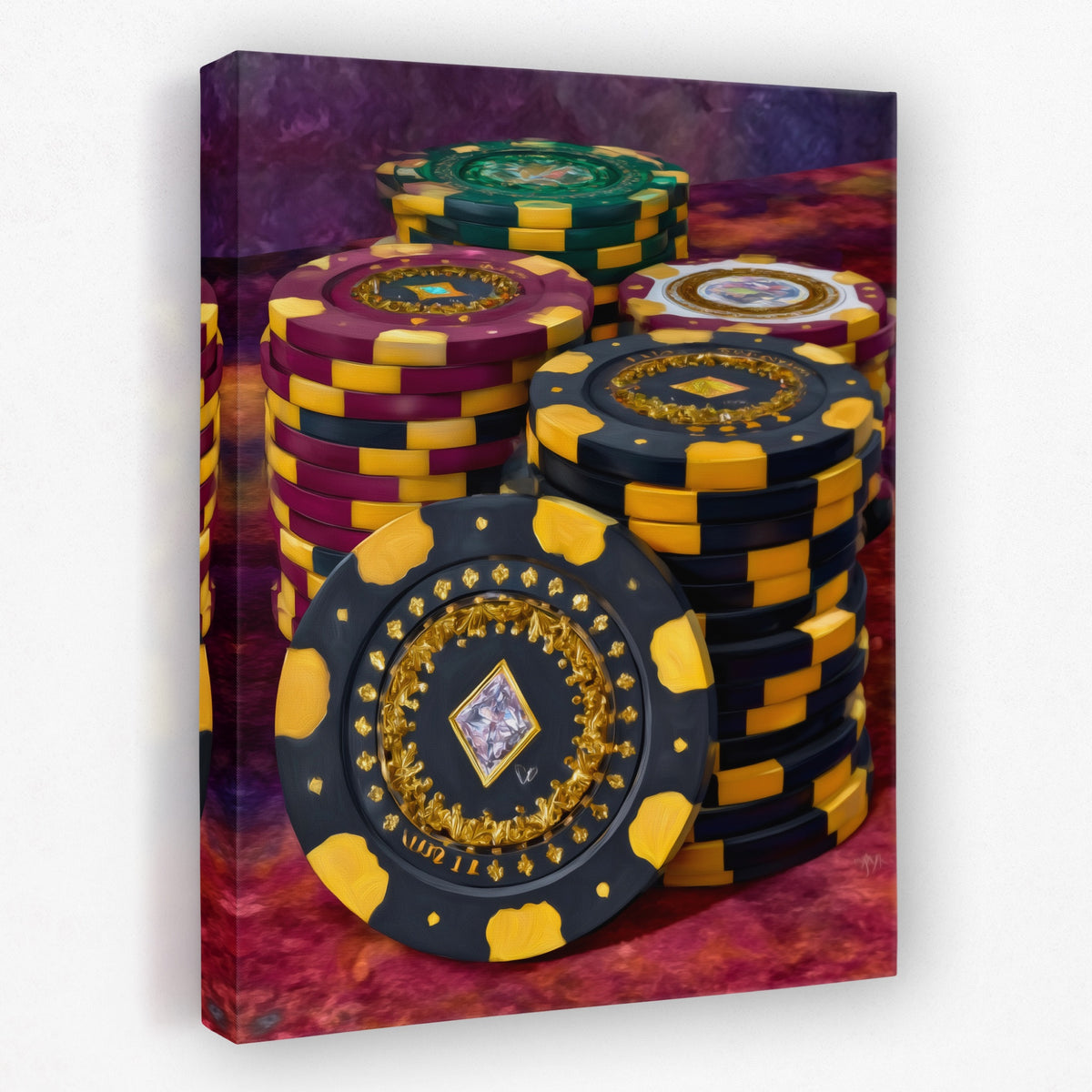 Poker Chips Luxury — Poker Chips Luxury Portrait   Side View   Mirror 236