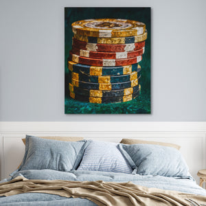Poker Chips Stacked — Poker Chips Stacked Blue Bedroom 23