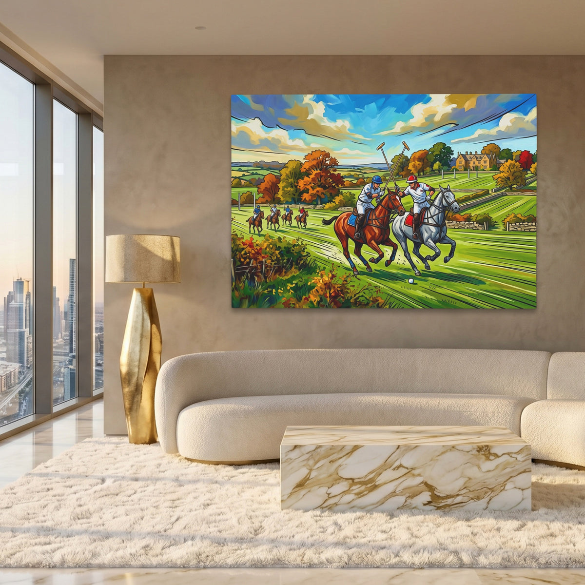 Polo Match Gallop — Polo Match Gallop White Gold Lux Land 306