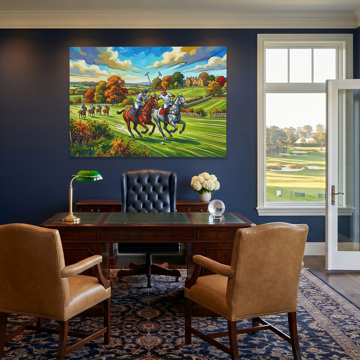 Polo Match Gallop — Polo Match Gallop Golf House Blue Land 138