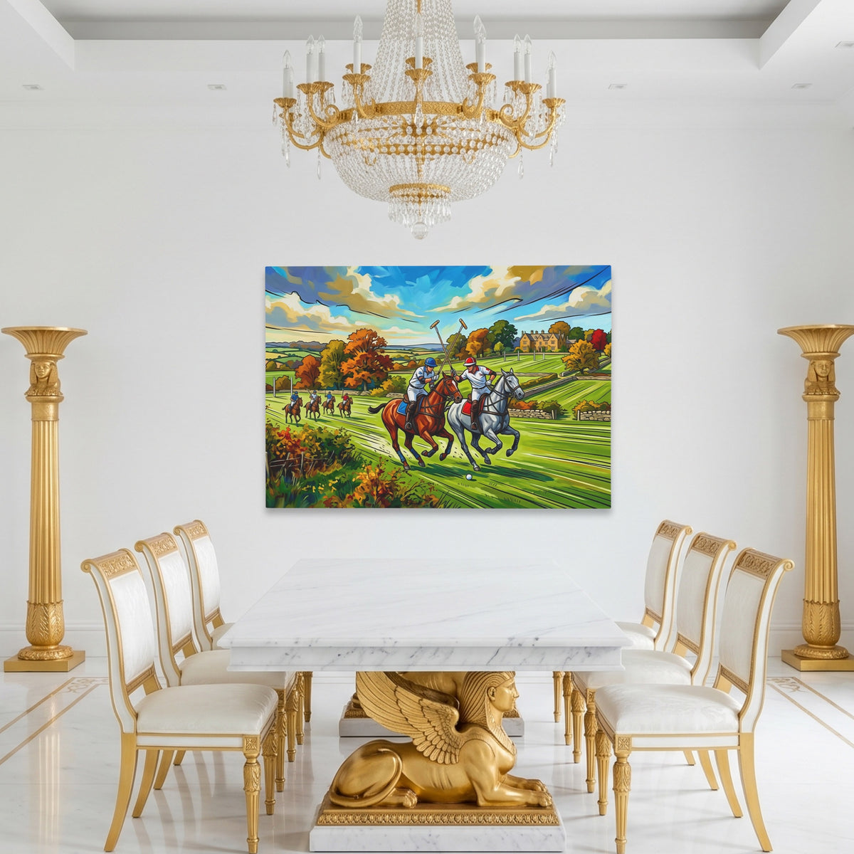 Polo Match Gallop — Polo Match Gallop Roman White Room Land 222