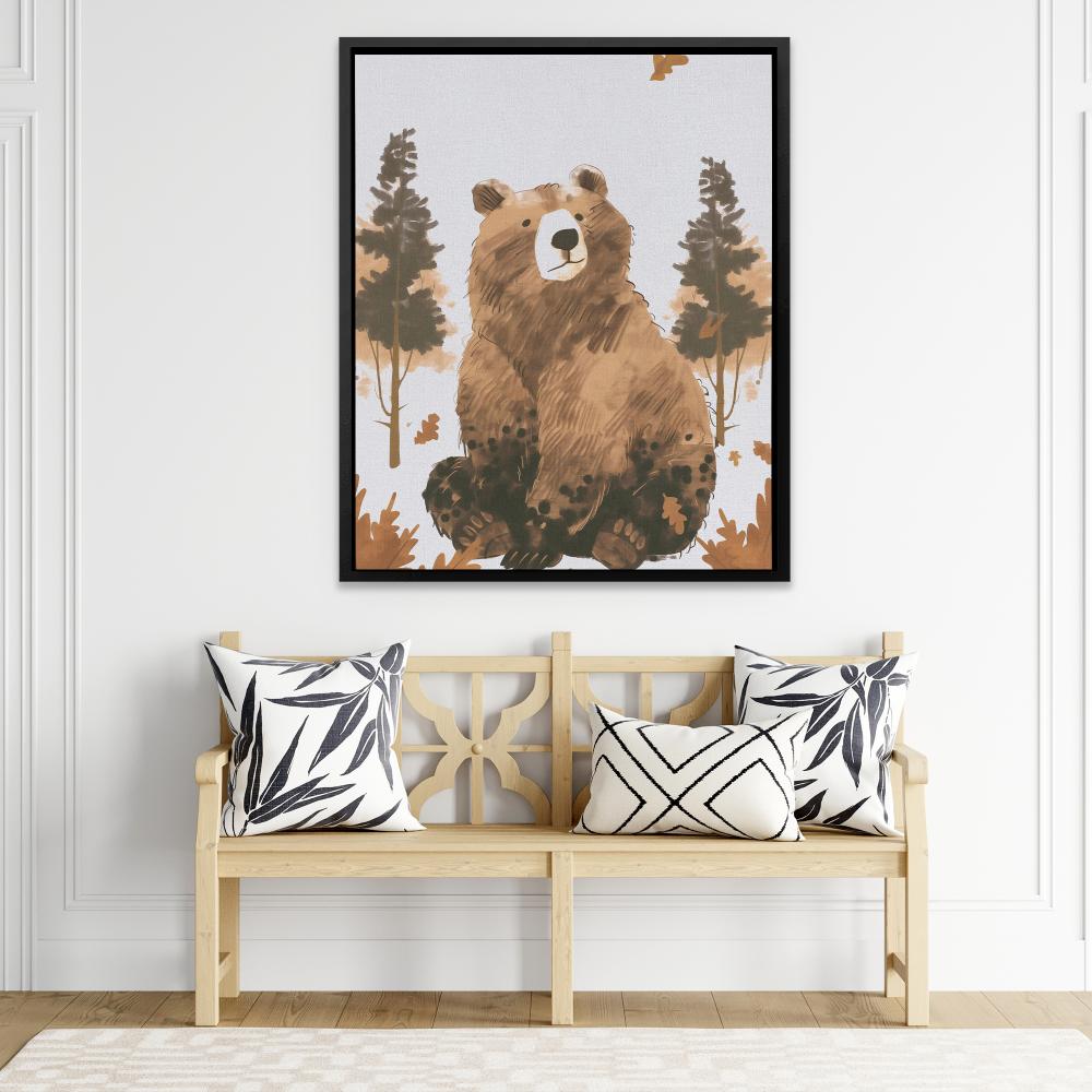 Pondering Bear - Luxury Wall Art