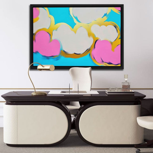 Pop Art Clouds in a room