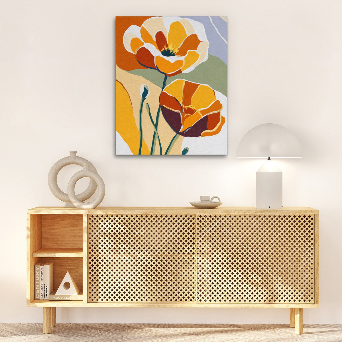 Poppy Autumn Glow - Luxury Wall Art
