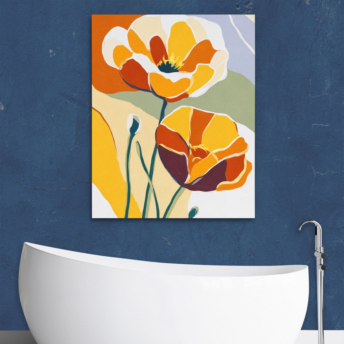 Poppy Autumn Glow - Luxury Wall Art