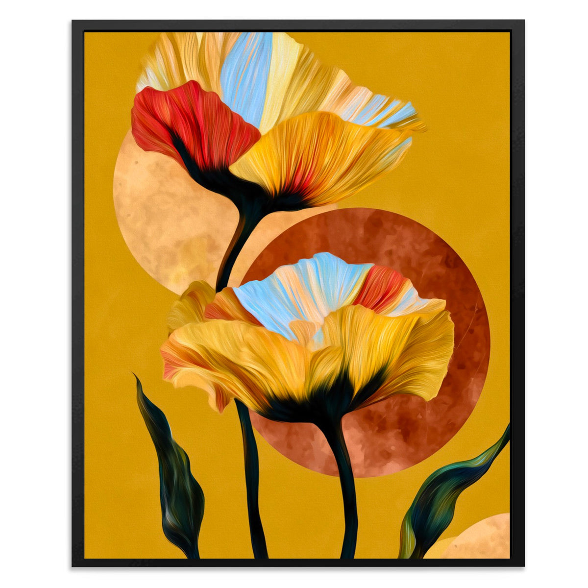Poppy Dawn Symphony - Luxury Wall Art