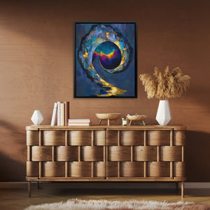 Portal's Sapphire Heart - Luxury Wall Art