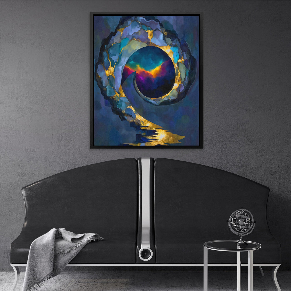 Portal's Sapphire Heart - Luxury Wall Art