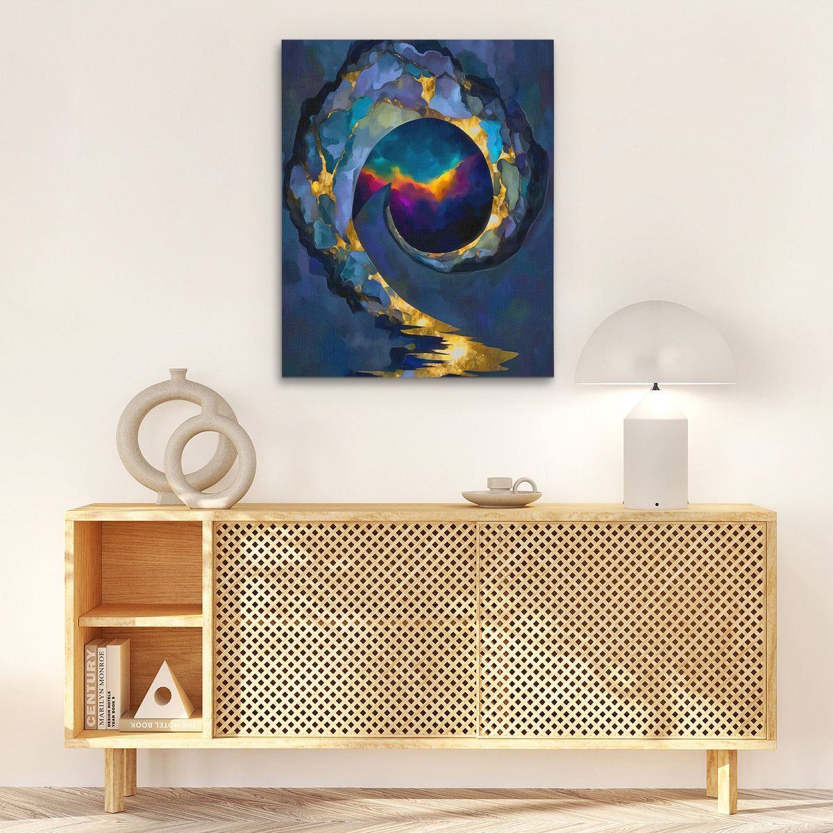 Portal's Sapphire Heart - Luxury Wall Art