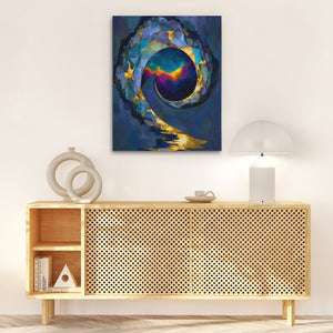 Portal's Sapphire Heart - Luxury Wall Art