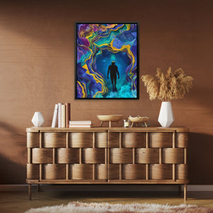 Portal's Teal Depths - Luxury Wall Art